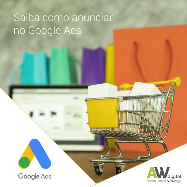 _awdigital's tweet photo. Quem possui um e-commerce e deseja vender seus produtos, precisa anunciar no Google Ads (antigo Google Adwords). São diferentes opções de campanhas, que exibem as ofertas do seu negócio nos vários canais do Google, incluindo o Google Shopping. https://t.co/kUV9mOcK0i