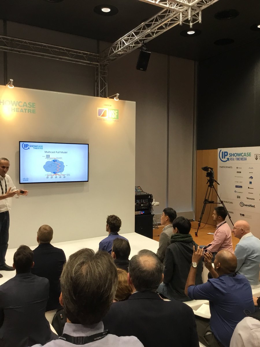 AIMSAlliance's tweet photo. Come see IP in Action and talk to industry experts! #IPShowcase #IBC2018 #ipinaction #IP #RAI #amsterdam #IBC @AESorg @smpteconnect #realtimemedia https://t.co/AfBF2FUVtl