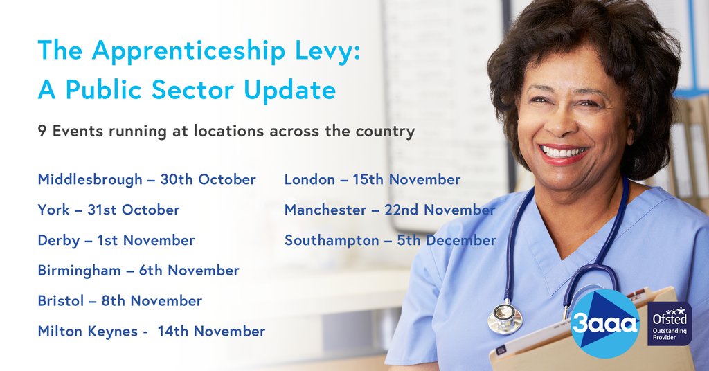 AppLevy's tweet image. One of 3aaa’s aims is to help the public sector make the most of the Apprenticeship Levy. To find out more about how we are to helping public sector organisations, visit: buff.ly/2o766RC