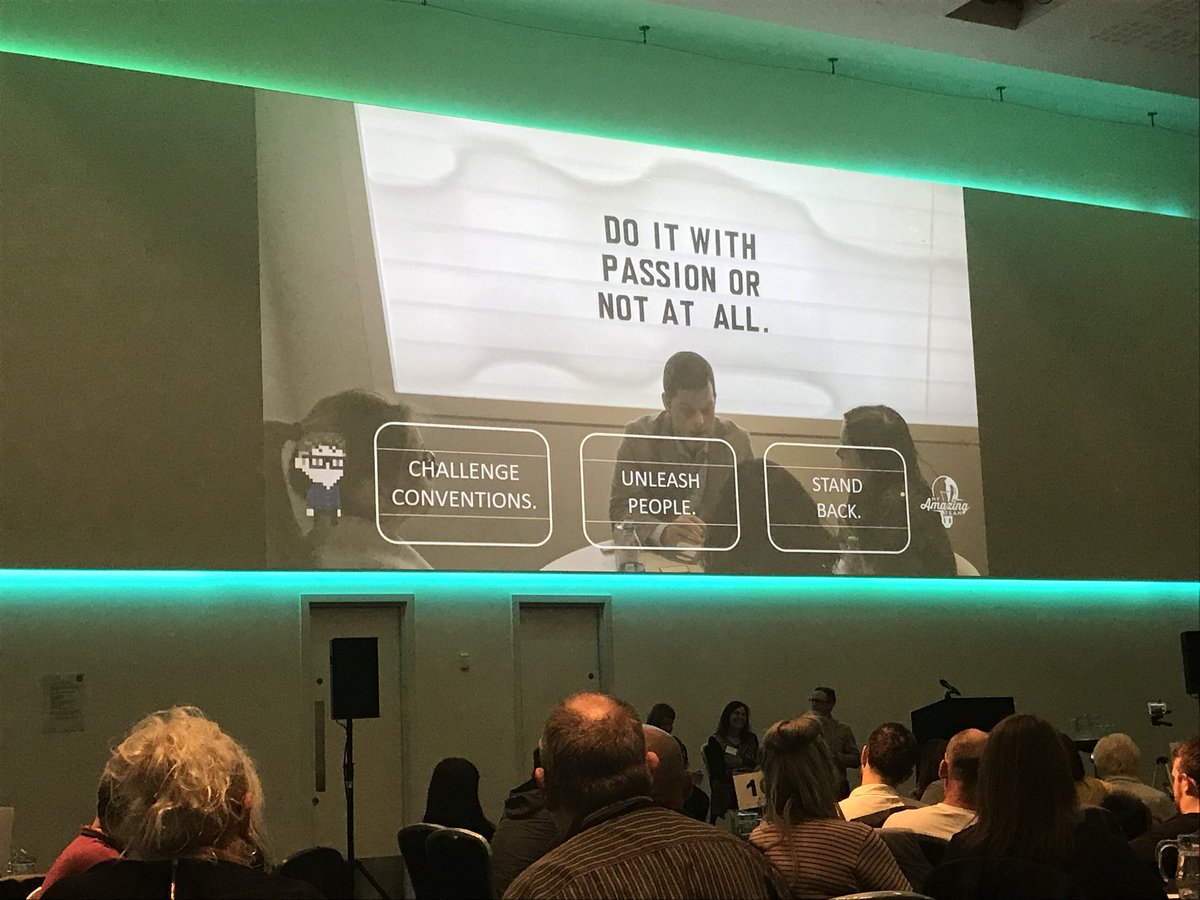 irwellvalley's tweet photo. Do it with passion or not at all @AndySwann sharing new ideas about the #humanworkplace with our colleagues #challengeconventions #unleashpeople #standback - we’re on it! 👊🏽 https://t.co/66Cj5MmofR