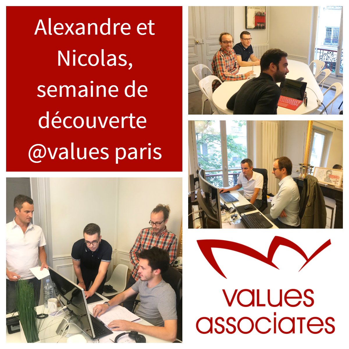 ValuesAssoc's tweet photo. Très belle fin de semaine pour l'équipe et bravo à Nicolas et Alexandre qui viennent de rejoindre l'aventure Values Associates.
#recrutement #teambuilding #valuesassociates
https://t.co/HINQ25ZI0T https://t.co/OJn72HYv4J