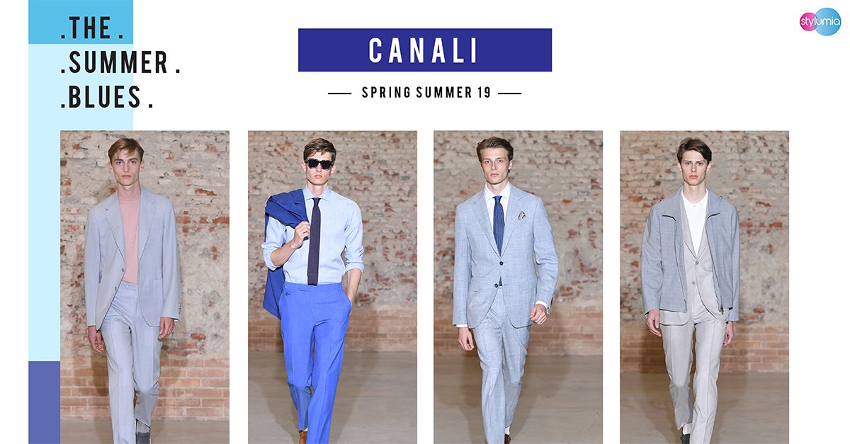 stylumia's tweet photo. Designer in Focus: Canali
What colors will trend in S/S 19?
Canali's S/S 19 men's collection is spot on with pastel blues ranging from Light Cornflower blue (#93ccea) to Sapphire blue (#0f52ba).
Get in Touch for more Fashion Trend Alert 👉 https://t.co/TAugw7RjQA
#Canali #SS19 https://t.co/kYvgoWMnR2