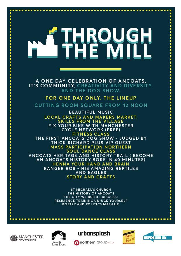 Don't miss the Through The Mill Festival in Ancoats tomorrow 12-6pm... there's lots to do &amp; lots to see, even a dog show! <a href="/TTMill_Ancoats/">Through The Mill</a>