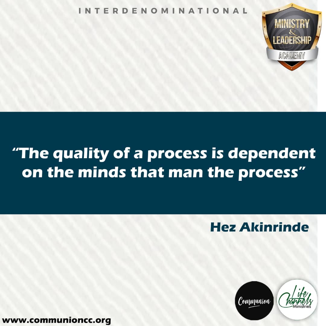 communionglobal's tweet photo. "The quality of a process is dependent on the minds that man the process"
_Hez Akinrinde
#MLA2018
#Ministry
#Leadership
#Academy
#Politics
#Goverance
#Church
#Role https://t.co/5fSfAbTSTQ