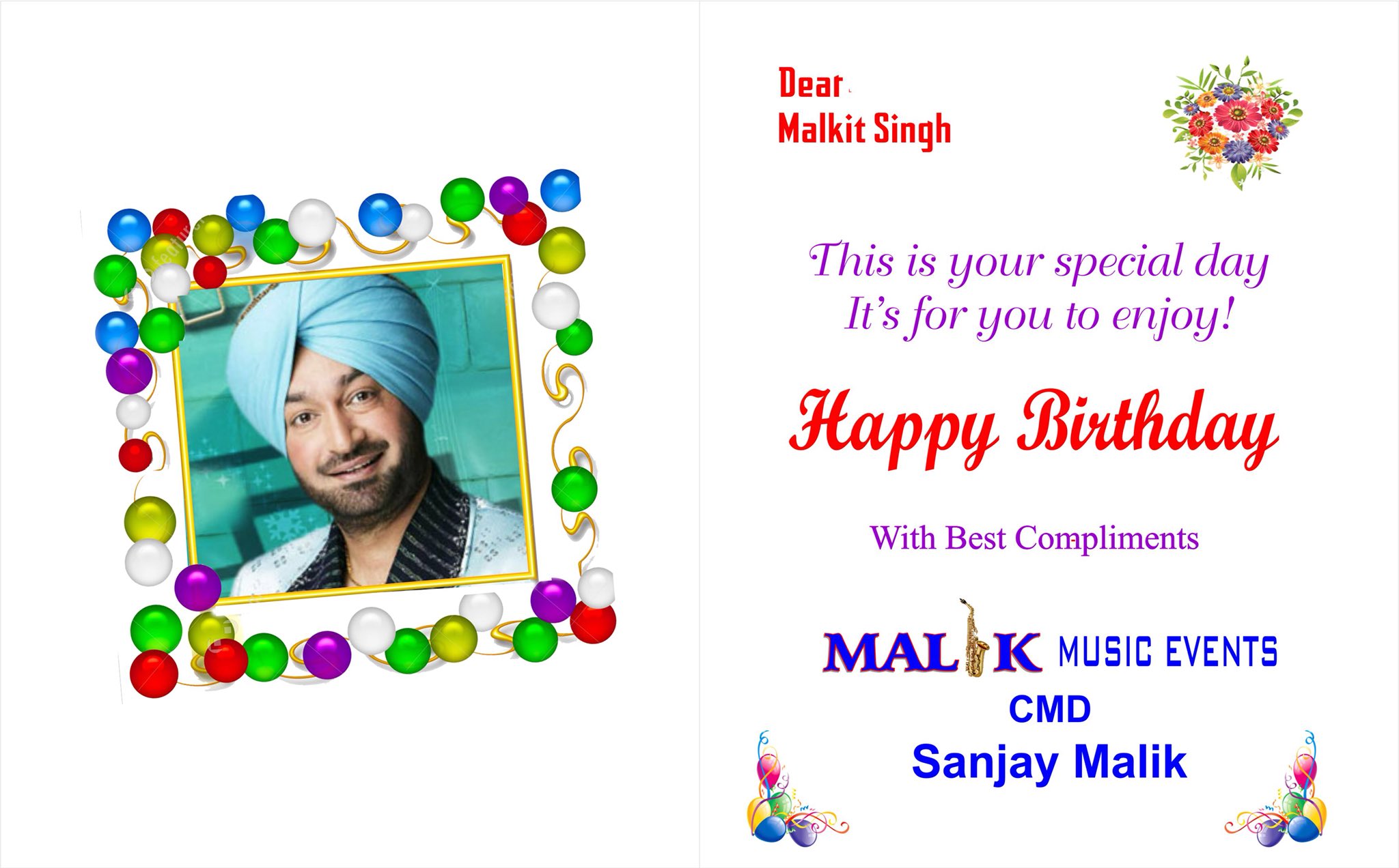 Happy birthday to Bhangra king golden voice malkit singh 