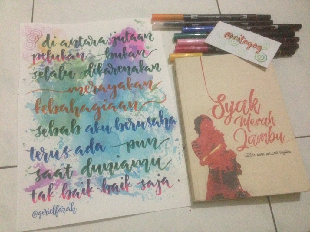 citogog's tweet photo. Di antara jutaan pelukan, bukan selalu dikarenakan merayakan kebahagiaan. Sebab aku selalu berusaha terus ada, pun saat duniamu tak baik-baik saja.
β @ghefaizah
Di #SyakMerahJambu -nya @NyincingDaster https://t.co/opCKmUEGDo