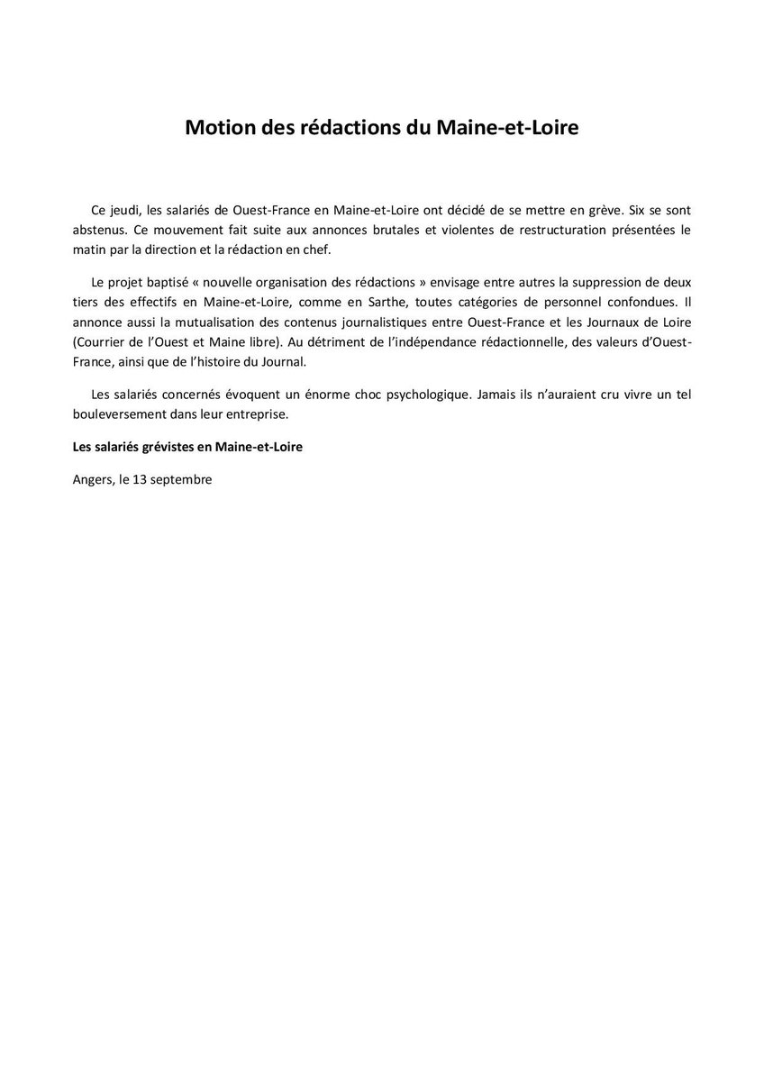 CGTPONTIVY's tweet image. Réorganisation à Ouest-France :
Tous en #grève contre un projet d’entreprise dangereux !

#CGT 
#SNJ
#CFDT
#CFECGC
#Ouestfrance