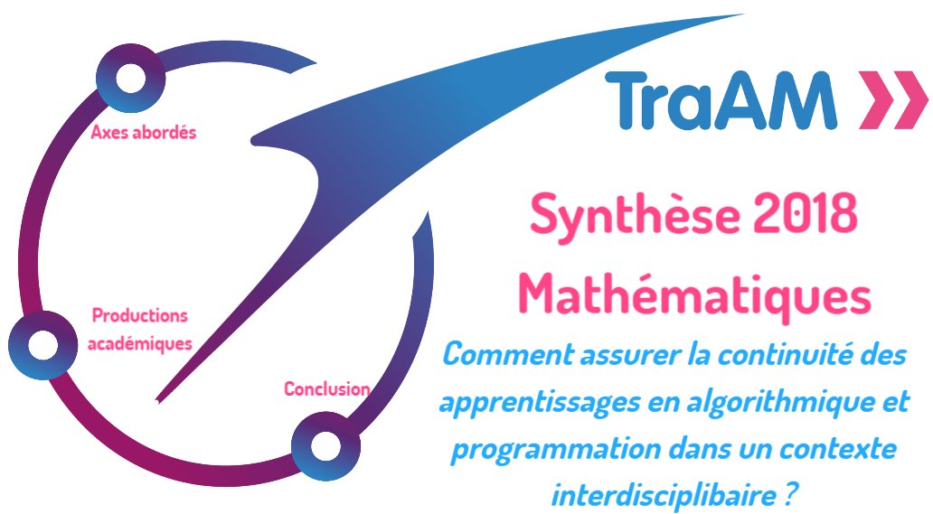 eduscol_maths's tweet image. De nombreuses activités autour de la continuité des apprentissages en #algorithmique et #programmation sont proposées dans la synthèse des #TrAM de l'année dernière.