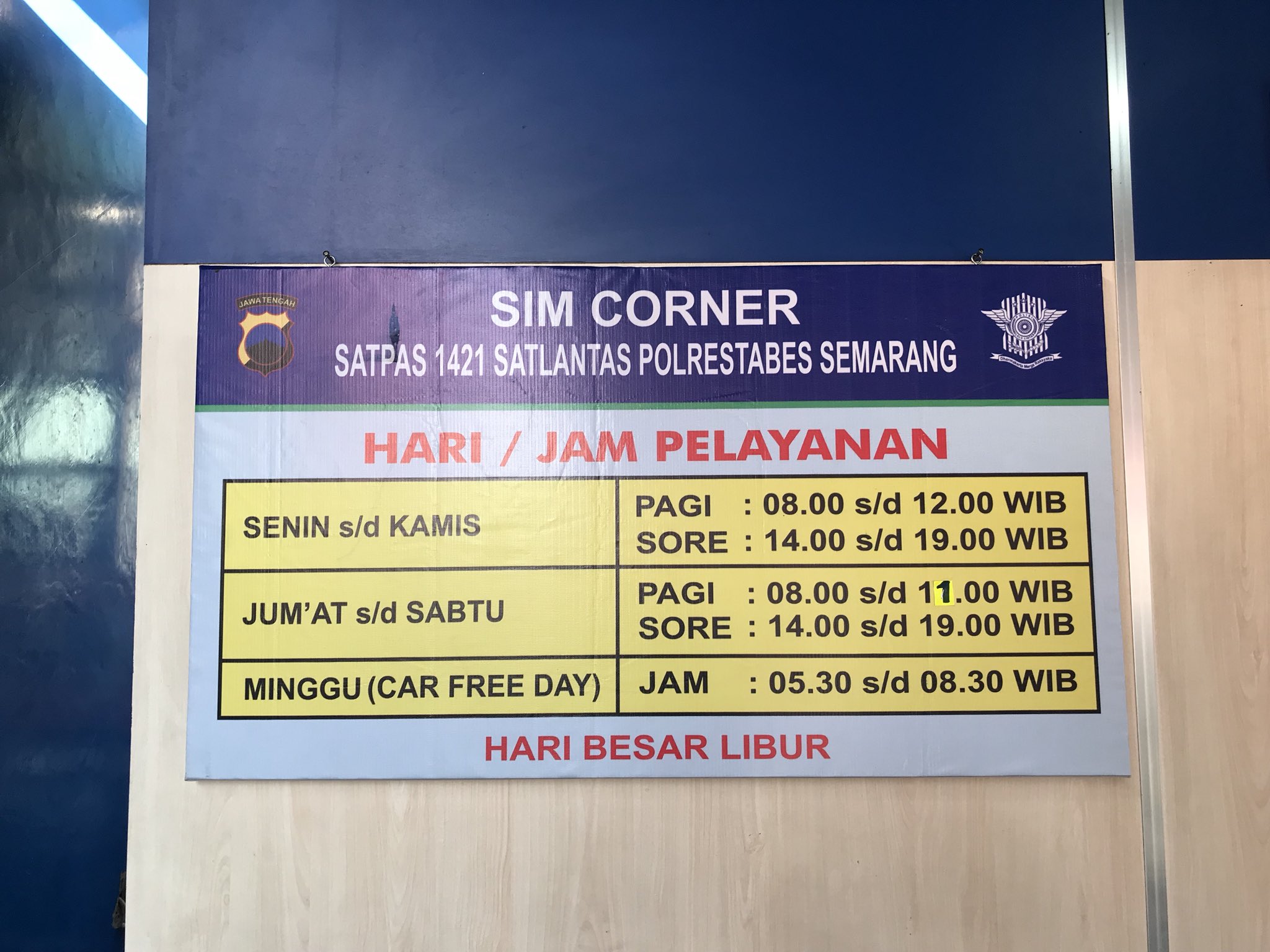 Lantas Restabes Smg On Twitter Sekilas Info Buat Warga Semarang Yg Mau Perpanjang Sim A Sim C Di Sat Lantas Polrestabes Semarang Bisa Dilakukan Di 1 Satpas 1421 Blenduk Kota