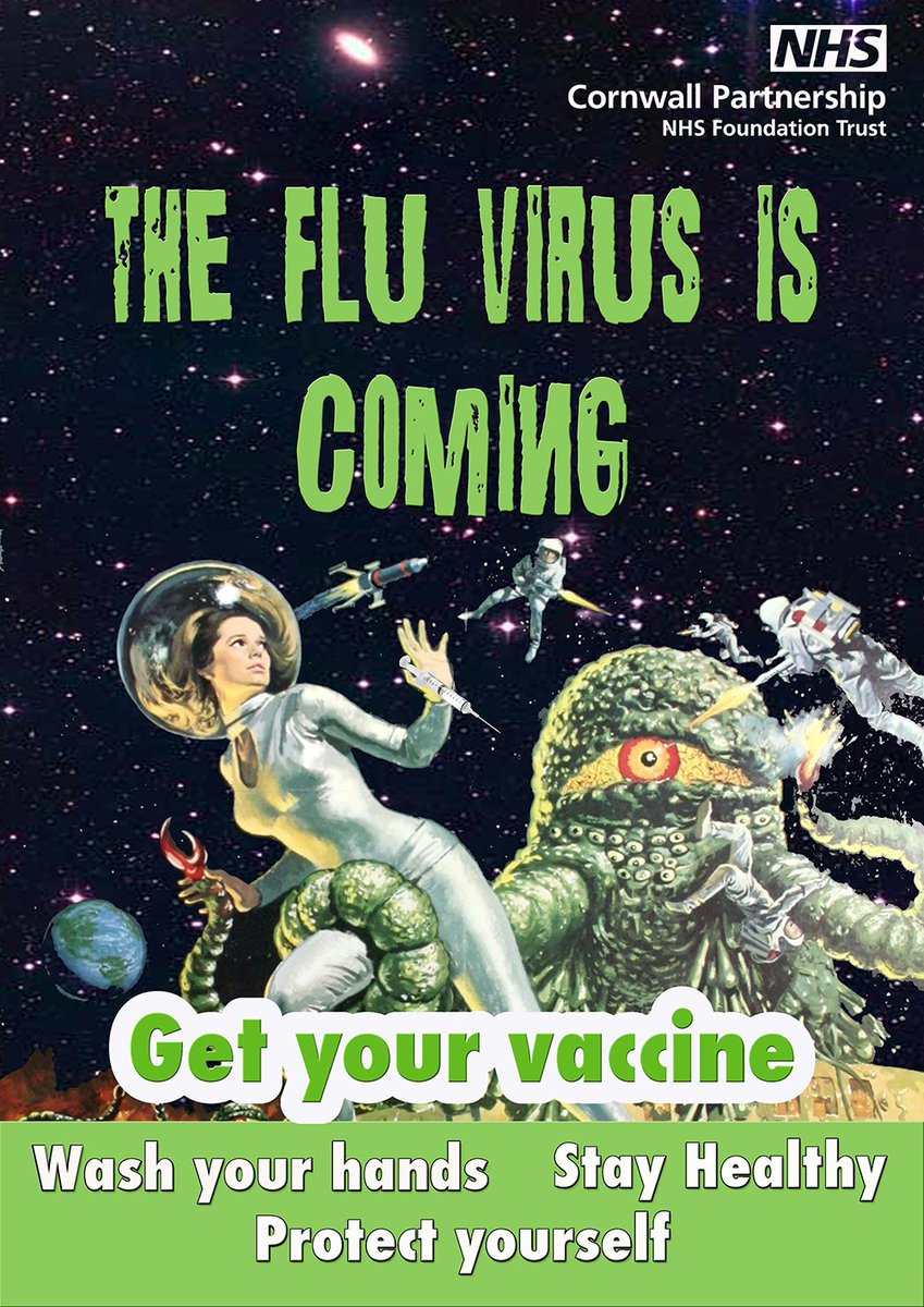 CornwallFT's tweet photo. #fluCFT #flufighter Did you know you can get a free flu jab through your GP or pharmacy? Get protected! https://t.co/j06g3q8q7V