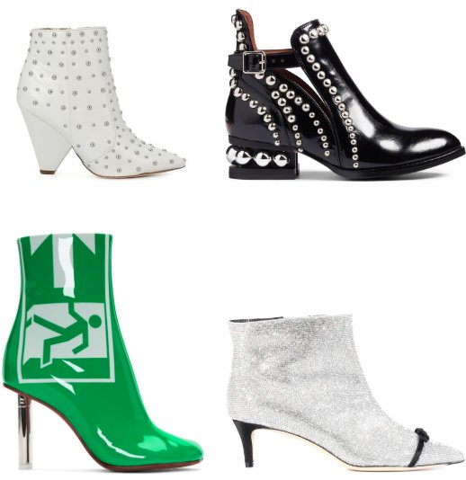 📸Favorite #FallFashion Booties: (from upper right) #JeffreyCampbell /<a href="/JCShoesUK/">Jeffrey Campbell UK</a>, #MarcoDeVincenzo (available at <a href="/MyTheresa_com/">Mytheresa</a>), #Vetements (may be sold out at <a href="/SSense/">SSENSE</a>) &amp; <a href="/Sam_Edelman/">Sam Edelman</a> (I don't even like white shoes but love... shoewonk.com/post/178073205…