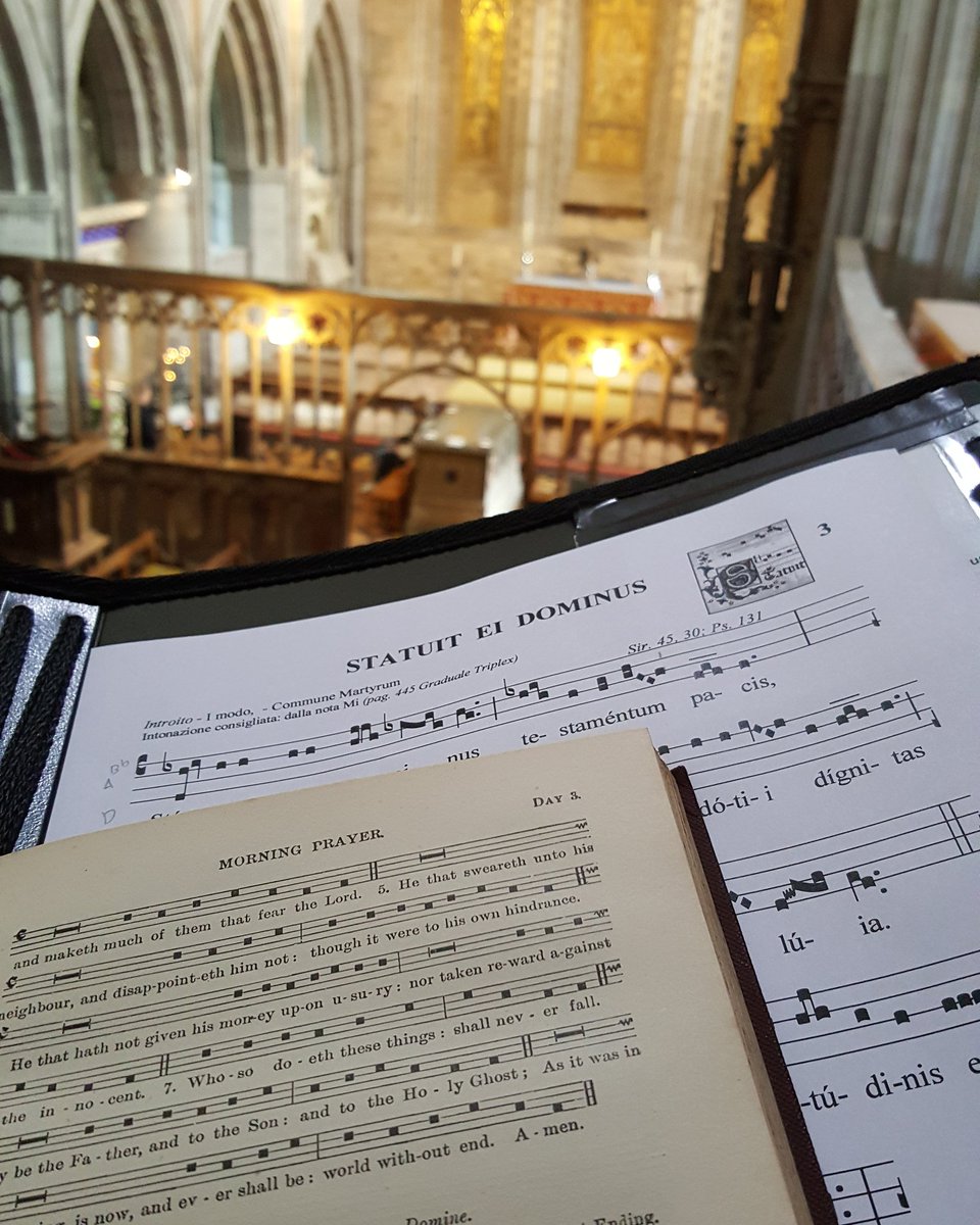 Cantoring for Prayers at St David's Shrine in @StDavidsCath #choralscholar #stdavid #plainsong