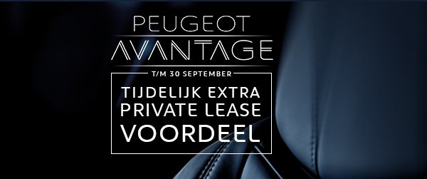 APGOmmen's tweet photo. T/m 30 september profiteert u tijdens Peugeot Avantage van extra scherpe maandtarieven op bijna alle modellen met Peugeot Private Lease. U bespaart tot wel € 35,- per maand. Deze actie is tijdelijk, dus bezoek snel een van onze Peugeot-vestigingen. https://t.co/OIgsQNdM83 https://t.co/Xd87nNC9NI