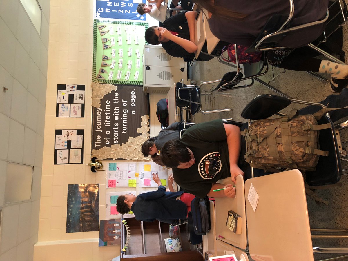 HarrisonHowar15's tweet photo. The kids re-enacting TKM chapter 5 "fishing scene" The kids are fishing a note to Boo Radley. Creativity and hands-on learning in our team taught class!  #CIECCSD #CCSDfam https://t.co/iVu76yAhHX
