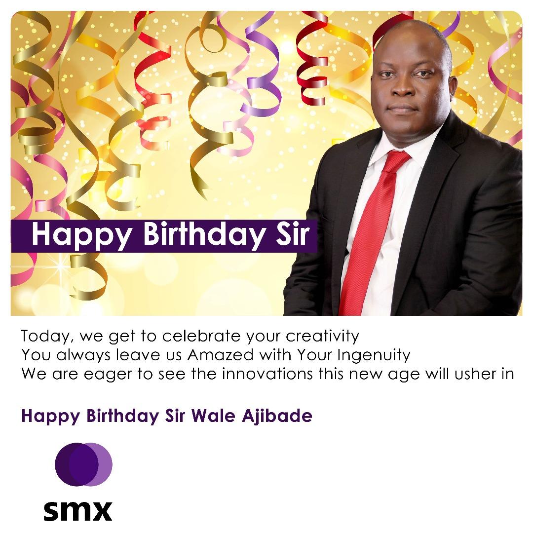 SMXPlatform's tweet photo. Gather around FAM! 🎉🎊🎁. Celebrate with Us, for today a King was born.
The Group M.D @waleajibade marks an additional one year to His years.
Wishing you many more years, long life and prosperity.
#happybirthday #Celebration
#blackbitsolar #love #RenewableEnergy https://t.co/DbISPKrDWF