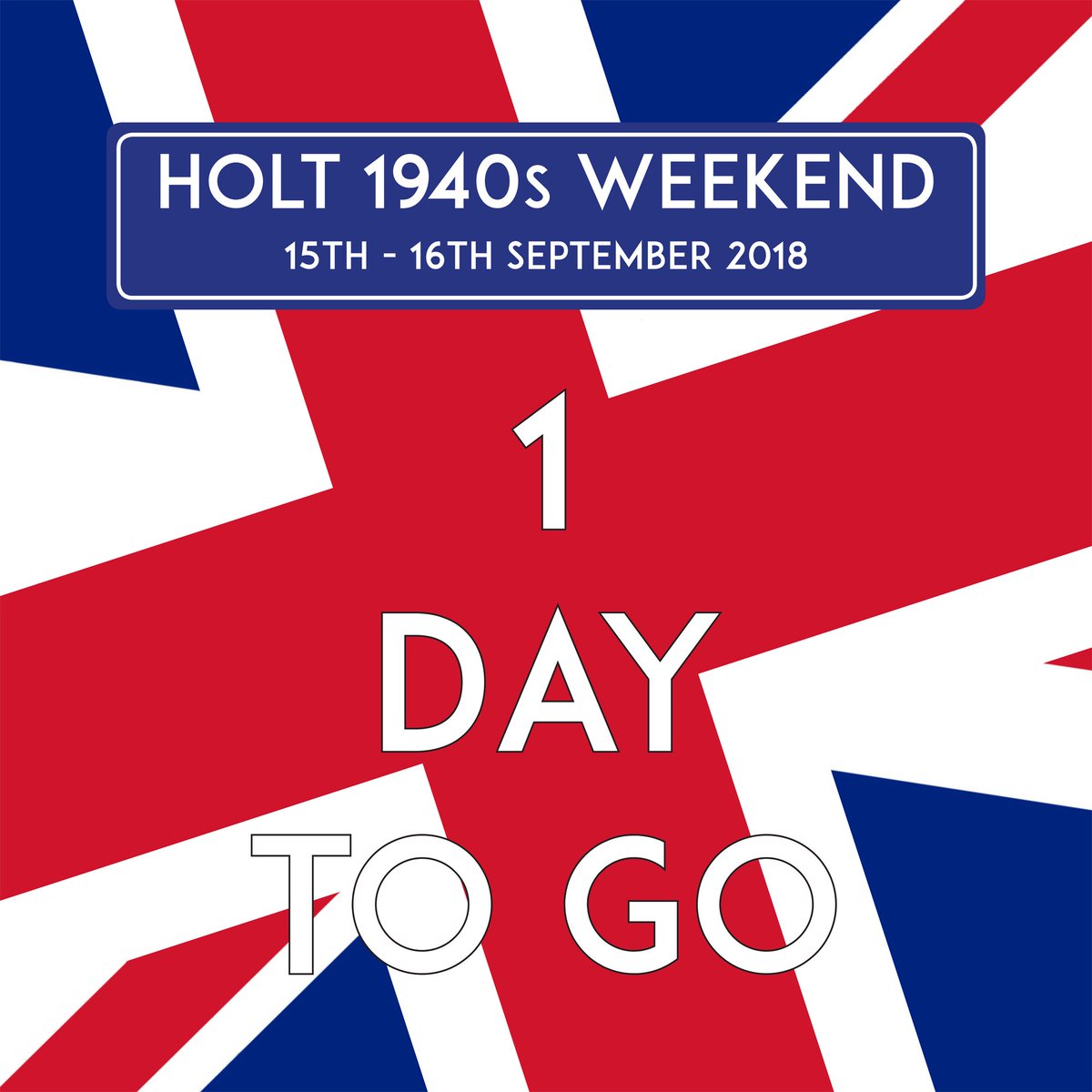 Don't panic! Keep calm. There's only 1 day to go until the Holt 1940s Weekend 2018.

fortiesweekend.com

#Holt1940s #1940s #Holt #Norfolk