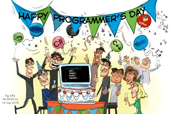 eXoPlatform's tweet image. 📌Cartoon of the Week📌
Let's celebrate programmers’ day 🎊🎉🤓👨‍💻👩‍💻
#ProgrammersDay #InternationalProgrammersDay #WorldProgrammersDay #ProgrammingSkills #Developer #Geek #Programmer
▶️ bit.ly/2NLHKvd