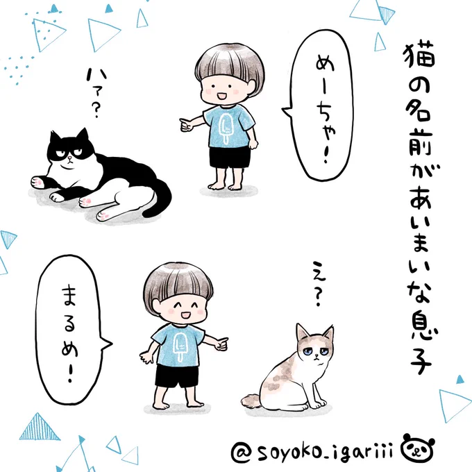 色塗りしてみたらめいちゃんが難しかったです
#猫とむすこ 