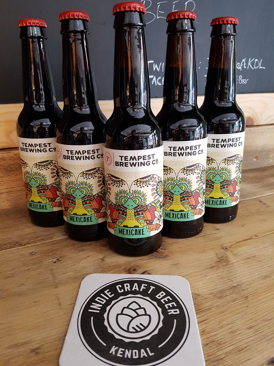 IndieCraftKDL's tweet photo. New beer in from @NorthBrewCo & @NMBCo . Hit the North, a 7.5% Brut IPA. Also great to see the return of the excellent Mexicake chilli infused imperial stout from @TempestBrewCo #CraftBeer #Kendal #notjustlakes #FridayFeeling #Cumbria https://t.co/0XXrLsE9HL