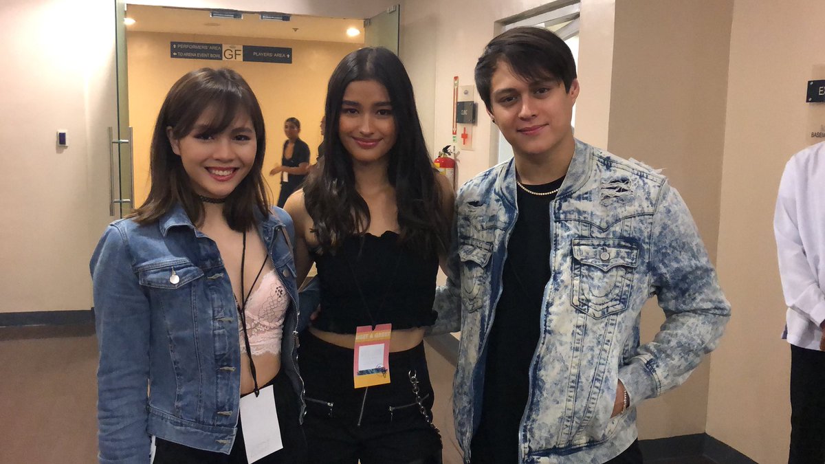 LOOK: Liza Soberano, Enrique Gil and Janella Salvador in the house. The three met Dua Lipa backstage.