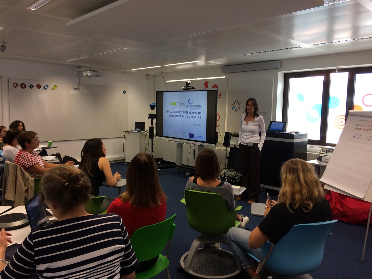 scientix_eu's tweet photo. #SPW24 is starting today, we have @bloom_EU and @scientix_eu workshops ahead! #FCL_EU #learning #teaching https://t.co/9a0psranhF
