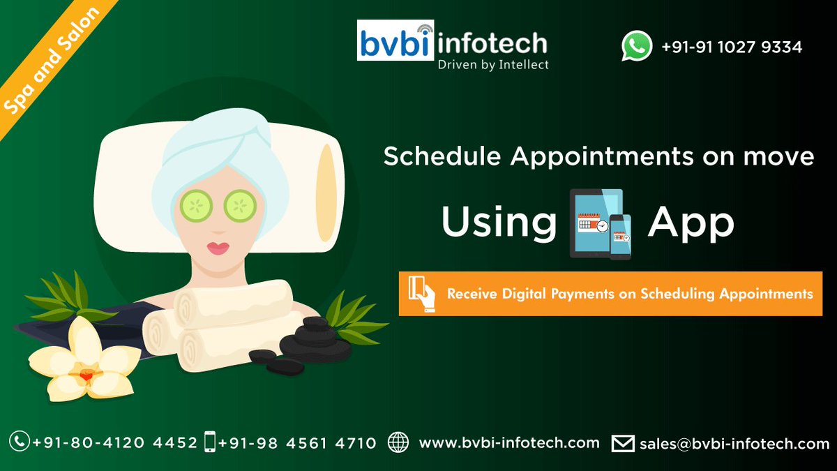 bvbiinfo123's tweet photo. Schedule Appointments on move using Mobile App for #spa &amp; #salon..
Visit here: https://t.co/zwanA18ZY7 https://t.co/FUGiddZGv6