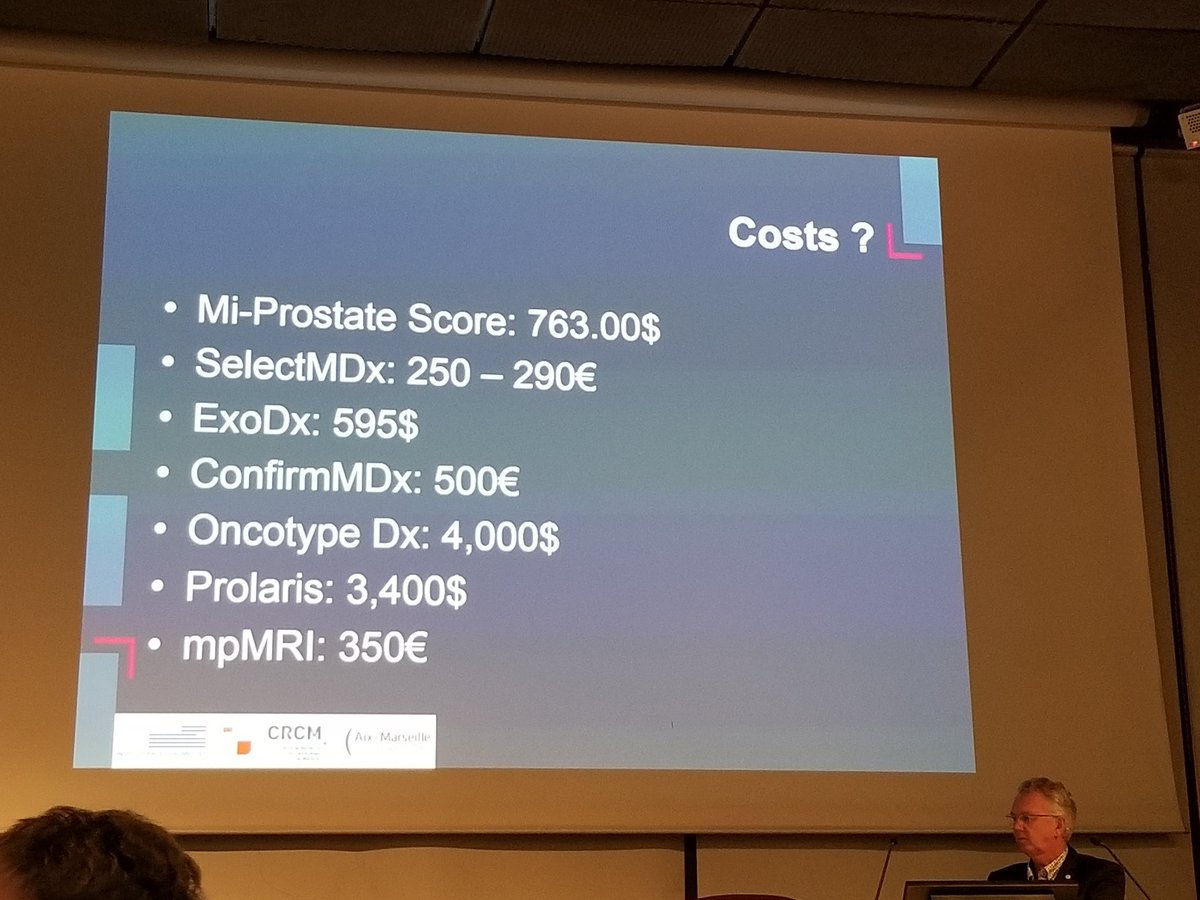 GoldbergHanan's tweet image. Interesting data on the costs of genomic biomarkers for PCa and comparison to mpMRI at #Pca18 @urotoday