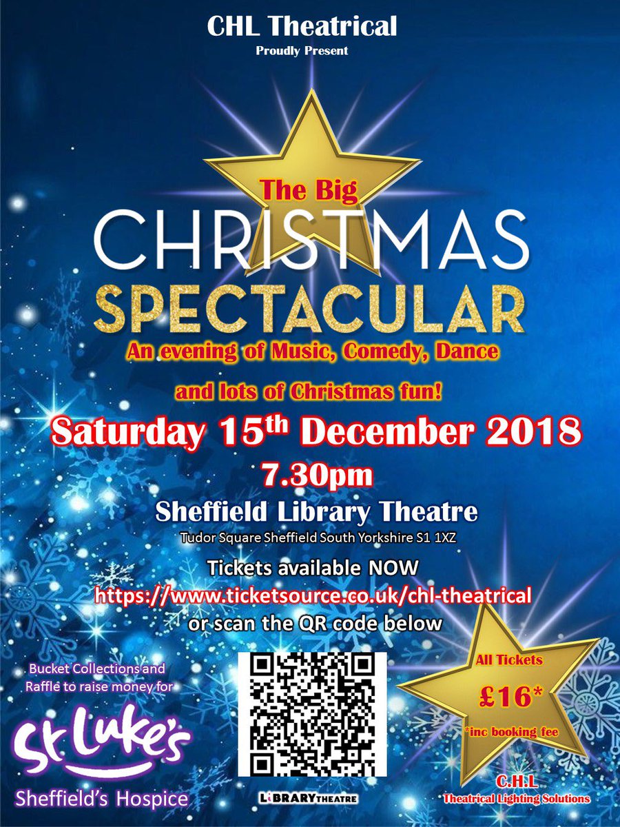 An evening not to be missed! Displaying some of South Yorkshire and North Derbyshire’s finest talent! Plus much much more! ticketsource.co.uk/Chl-theatrical