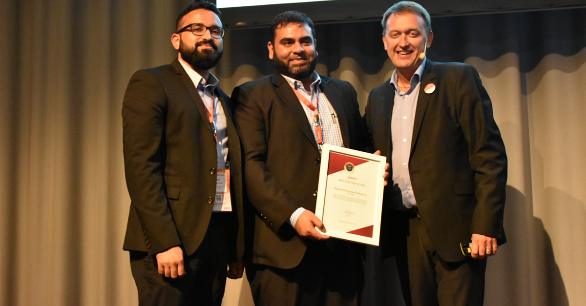 qmatic's tweet image. Congratulations Abana Enterprises Group – a very well-deserved winner of Qmatic’s award The best Partner of 2018. 
hubs.ly/H0dNDyl0
#BestPartner
#ExceedTogether
#Qmatic
#SalesConference