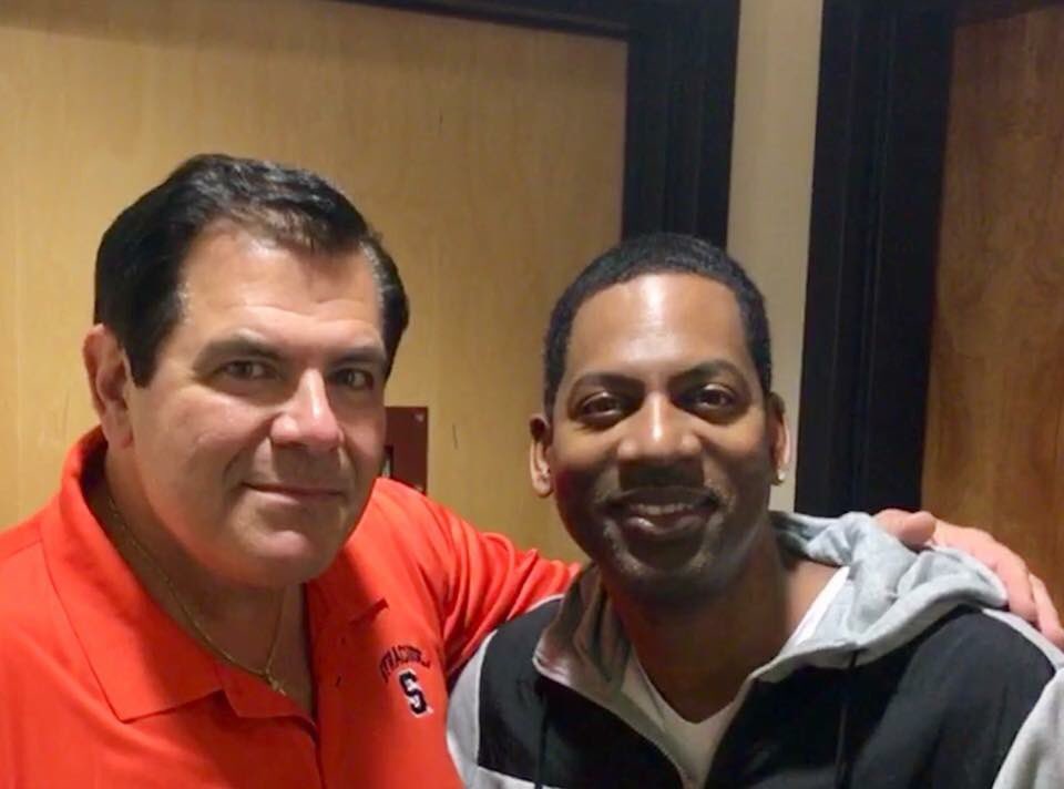 SunnySyracuse's tweet photo. Comedian Tony Rock on the morning show with Gary Dunes. Catch Tony @SyracuseFB this weekend! https://t.co/RVGymDiB6s