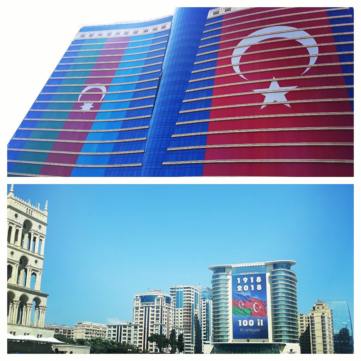 NargizXelef's tweet photo. Vetene dönən kimi bu möhteşem görüntünün şahidi olmaq qürürvericidir ...🇦🇿💚🇹🇷 #Azerbaijan #Turkey #Baku #15september2018 https://t.co/TxnhJmSKmM