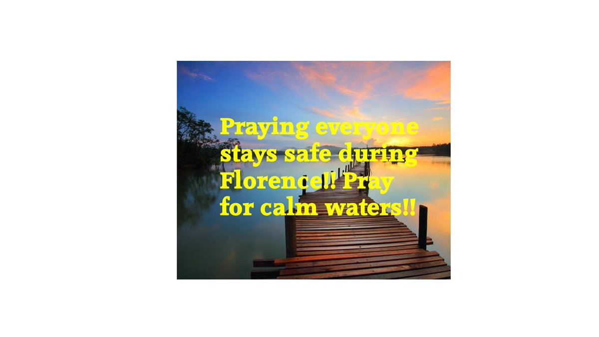 DougCausey's tweet photo. Stay Safe Everyone!! #goawayFlorence  #besafe  #praying https://t.co/xLlpuO78HF