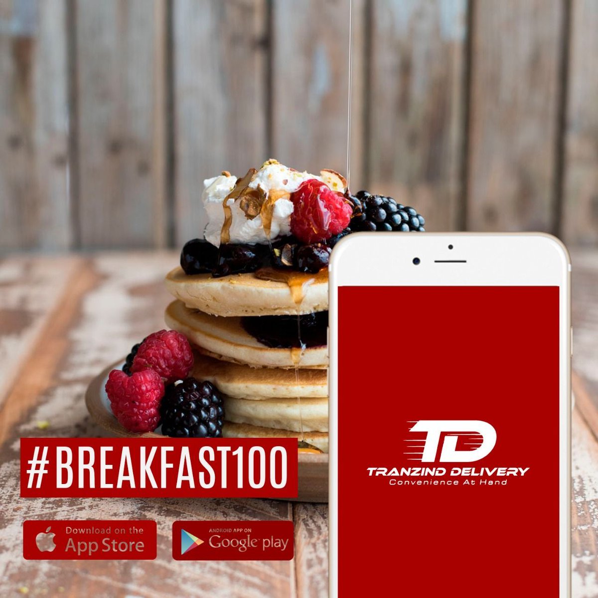 Tranzind's tweet photo. Pancakes anyone?🥞 Who would love delicious pancakes delivered to your door? 💪🍳🚛 Breakfasts are here... 😋 Get100% off delivery fee on all breakfast orders. 

Use code #BREAKFAST100 at checkout
https://t.co/O9CXAlpEUU 
#Tranzind #Muncie #Anderson #Googleplay #Pancakes https://t.co/lxBzsJk3ux