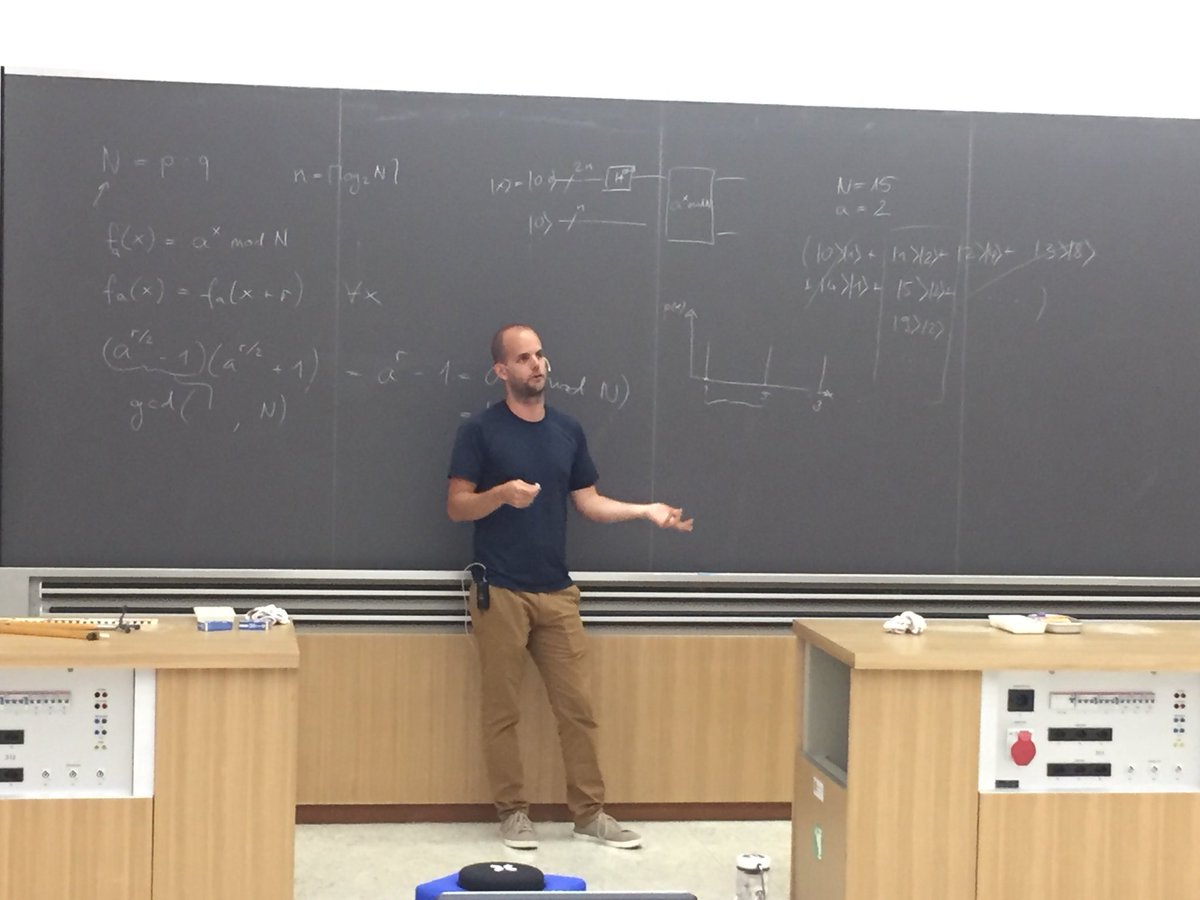 SquidSchools's tweet image. Closing our summer school with Damian Steiger and Thomas Häner. #ShorAlgorithm #GroverAlgorithm