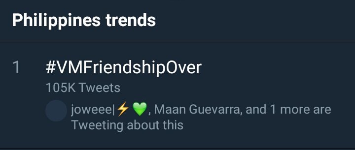 bankingonkismet's tweet photo. Top spot! 🙌

 #VMFriendshipOver https://t.co/3W4TO2D2jx