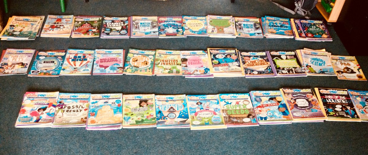 AnotherDarkDay1's tweet photo. An excited Friday year 2 class - first Friday they get to take their class @whizzpopbangmag home for the weekend! 4th year of this fabulous #scienceshare project and they absolutely love it!
Our collection getting bigger! #dogeared #wellthumbed https://t.co/MXg5Fw7XUX
