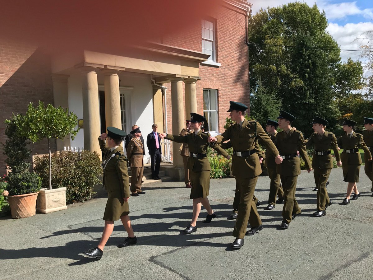 WMRFCA's tweet photo. .@OswestrySchool School have become one of the latest organisations to enhance their support to the Armed Forces by re-signing the Armed Forces Covenant. During the event the School's CCF contingent paraded the School Colours &amp; were inspected by Lt Col Hitchman from @ArmyWestMids https://t.co/TkgEST8khZ