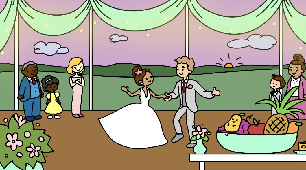 mangomation's tweet photo. Dance the Night away with a Sweet Wedding Animation at your Reception! 😁💒💞 #weddingideas #weddingdress #wedding #animation #cartoon #engaged #engagement #weddingplanning #love #lovestory https://t.co/GZvC7qj0R6
