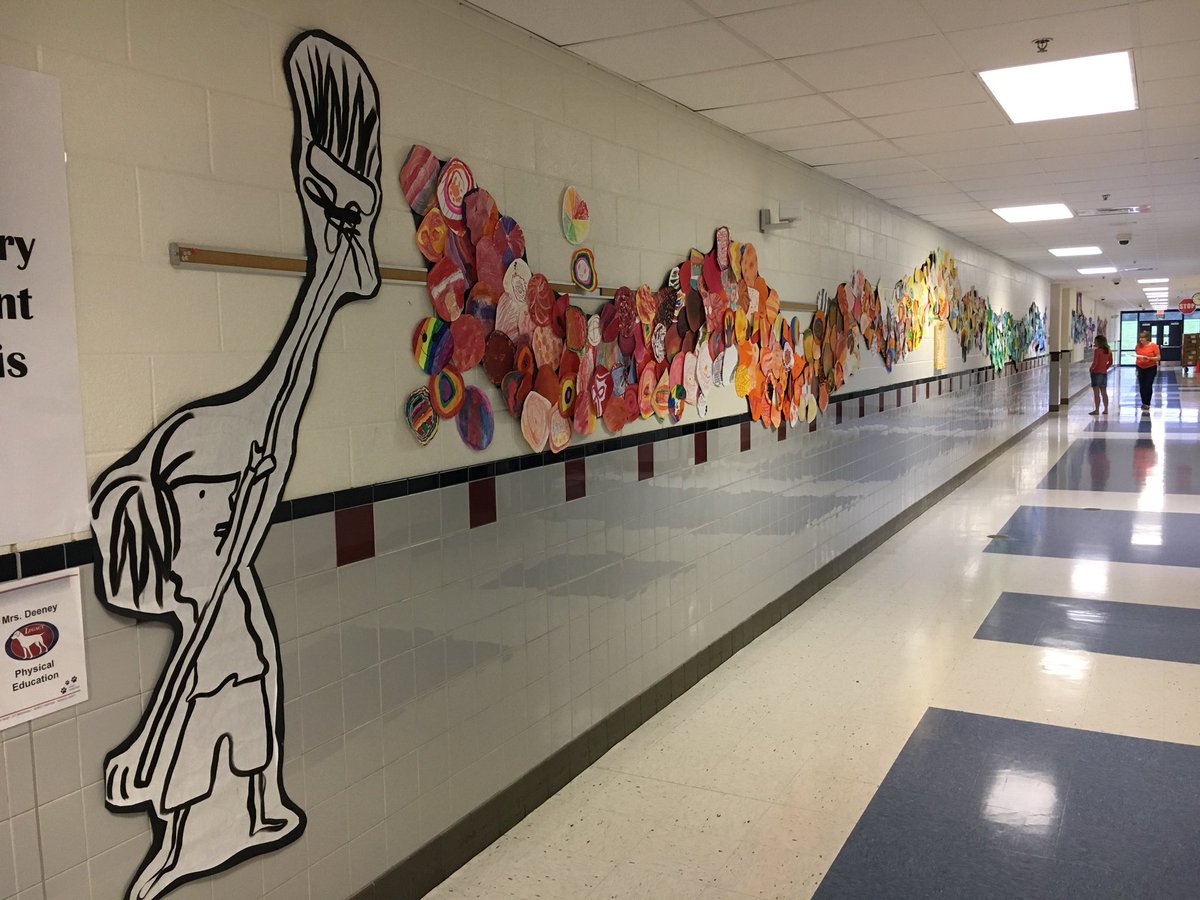 LCPSLegacy's tweet photo. International Dot Day is Monday!!!  @LCPSLegacy don’t forget to wear your dot/s on Monday!  Thank you to our fantastic art teachers @lrimmel and Ali Bradley for leading this wonderful learning experience! #lcps19 https://t.co/kYanxxGSXM