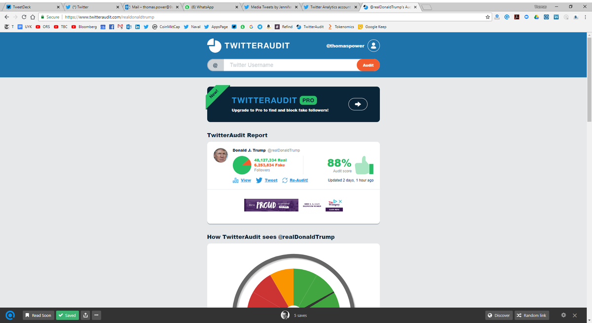 laVeilleTechno's tweet photo. RT @thomaspower Good to see @jack @twitter flushing accounts & fake followers #bots https://t.co/cZv0t7vFRk & https://t.co/fw69INOu8i 4,767 fakers to go cc @Marthalanefox cc @davc @grossnasty #twitteraudit @omerginor @thecounter #twittercounter https://t.co/5RkIDLCBR9