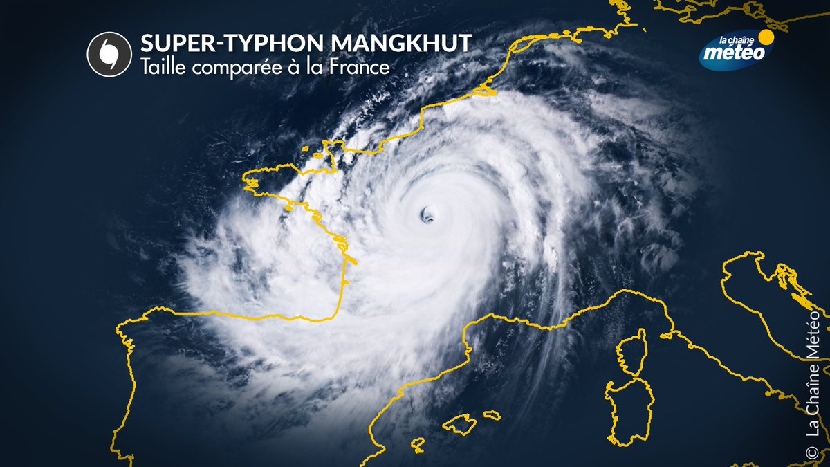 lachainemeteo's tweet photo. Le super-typhon #Mangkhut touchera les Philippines 🇵🇭avec des vents extrêmement violents (supérieurs à 251 km/h) ce soir... Sa taille est impressionnante ! https://t.co/uqV3zmxWdV