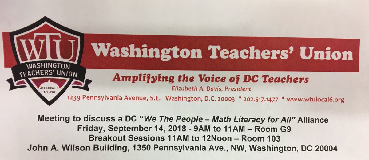 MLHStem's tweet photo. “We The People - Math Literacy For All” Alliance with WTU’s Liz Davis, Danny Glover &amp; Dr. Moses of Algebra Project, Inc., and DCPS Interim Chancellor Alexander. #mathliteracyforall @mrdannyglover @DCPSChancellor @STEMDCPS https://t.co/GNYTS2BIqp
