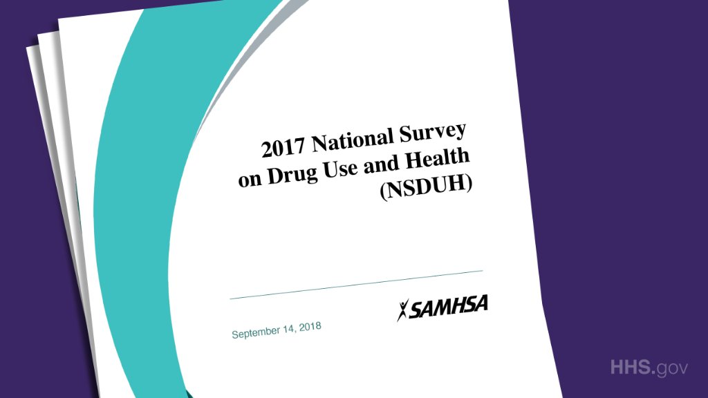  2017 National Survey on Drug Use and Health (NSDUH) now available
