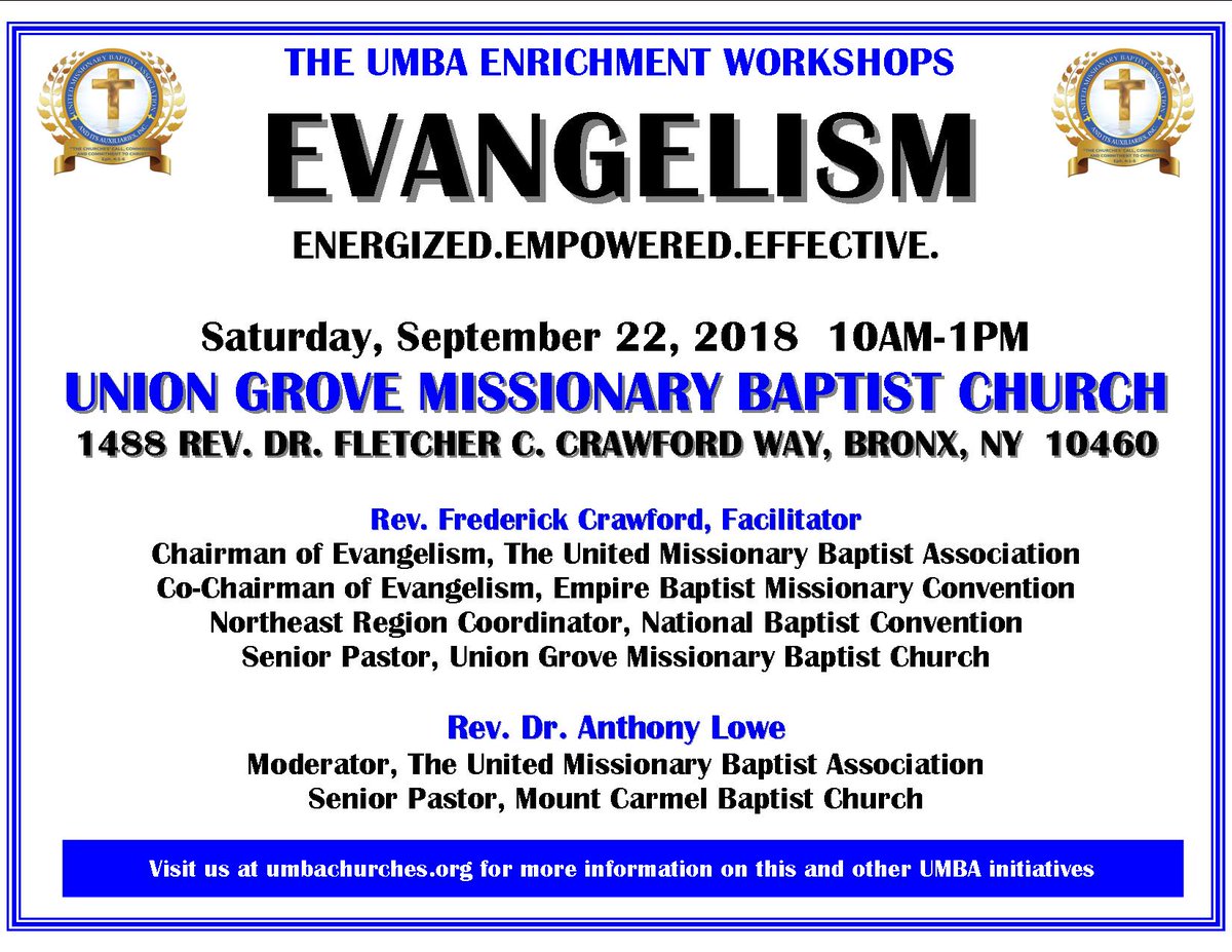 Everyone is invited to <a href="/UGMBC/">Union Grove</a> on Saturday, September 22 at 10:00am.