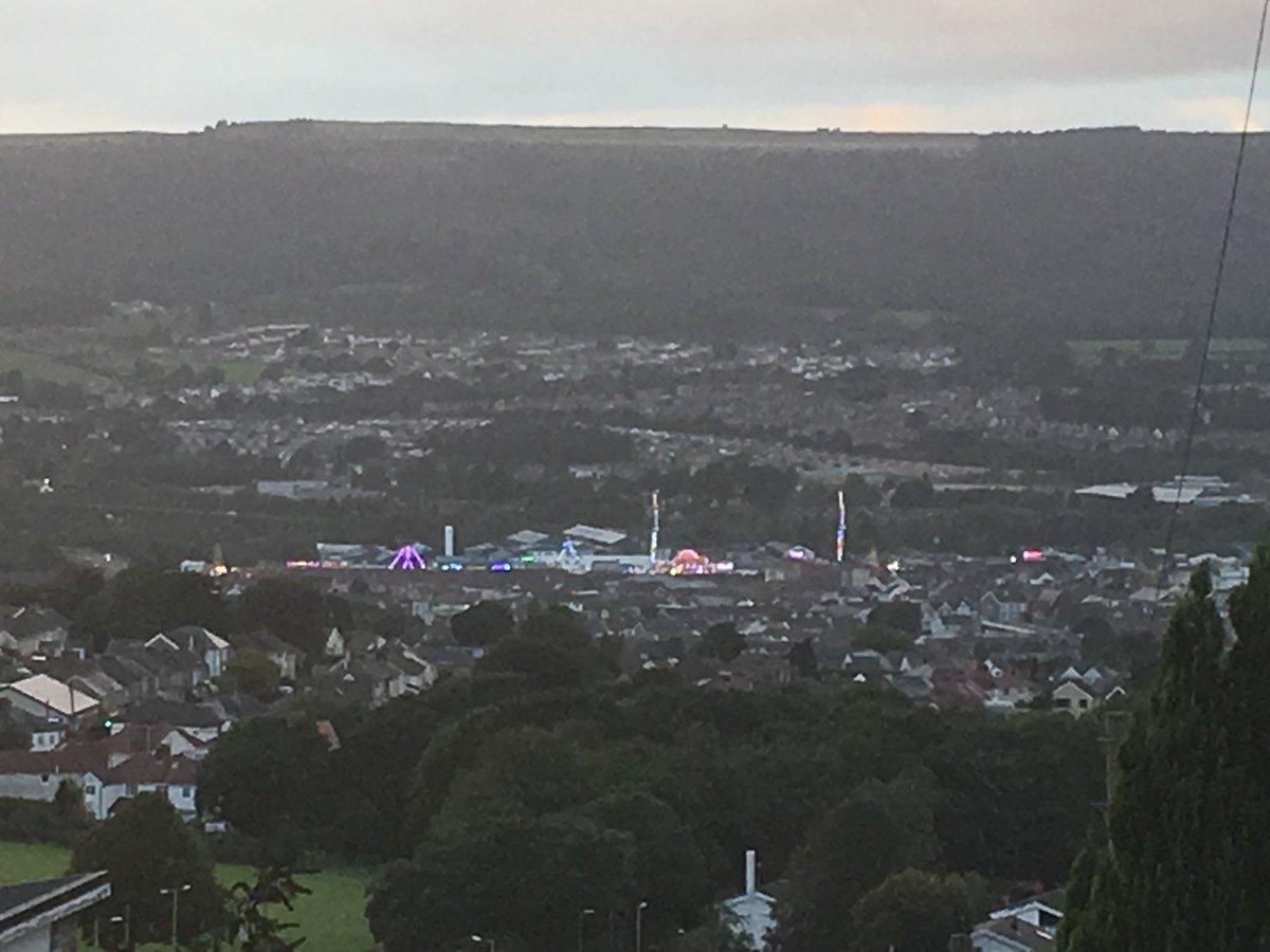 BestOfNeath's tweet photo. Neath fair from above Cimla #neath #neathfair https://t.co/zPnWAXI3VE