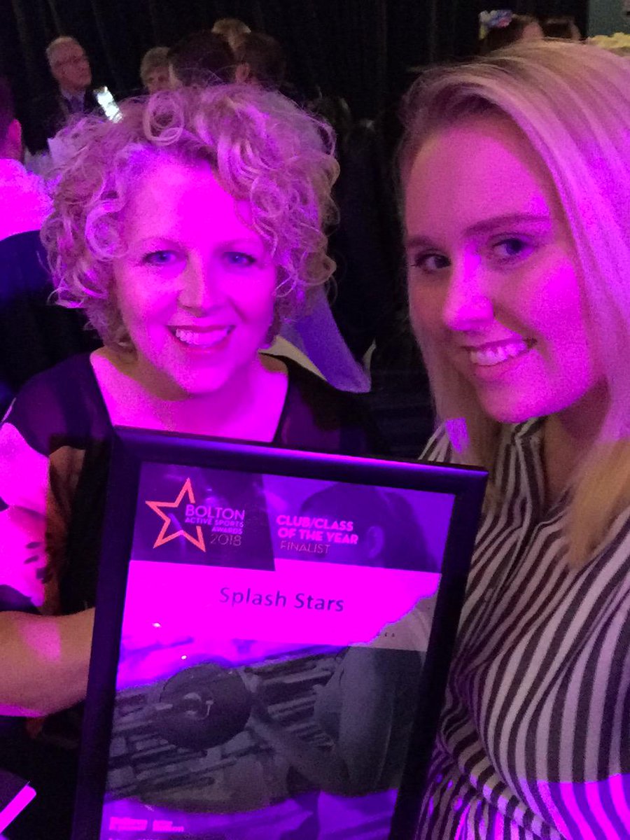 Splash_Stars's tweet photo. Our lovely Vicky and Nichole are representing #teamsplashstars at the #BoltonSportsAwards tonight. Fingers crossed! #boltonsportsawards2018 https://t.co/oikKgVMHbT