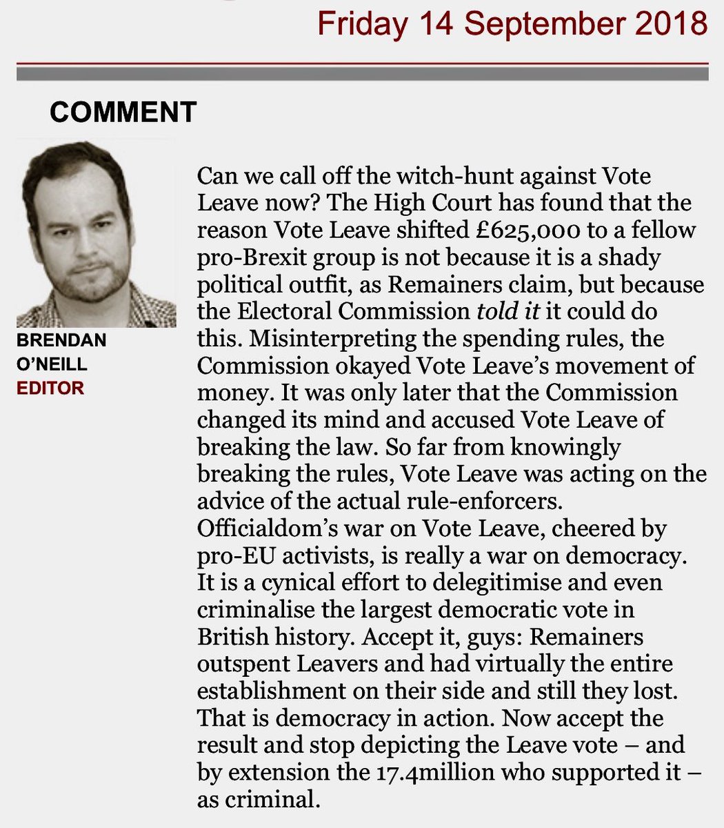 Brendan O’Neill on the witch-hunt against Vote Leave: