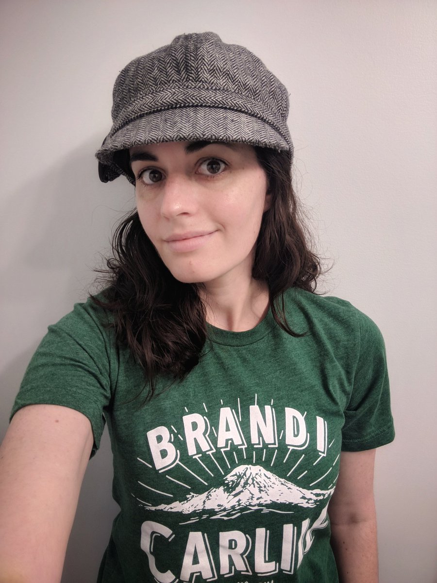 selfie of me in a t-shirt and a hat