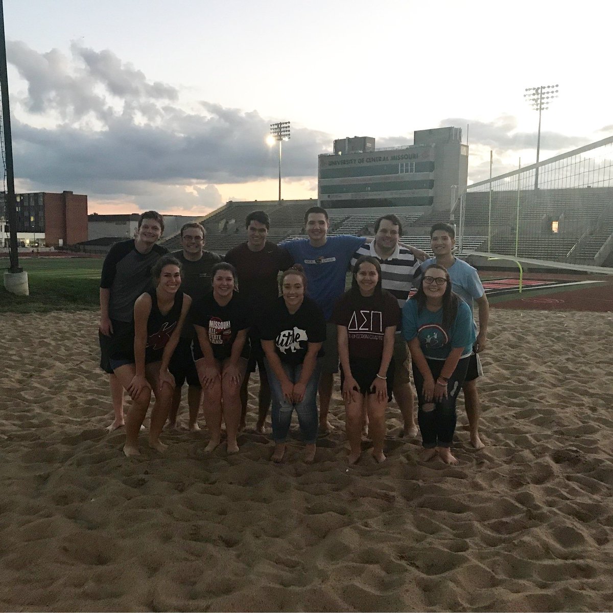 Kicking off the weekend with a game of sand volleyball!