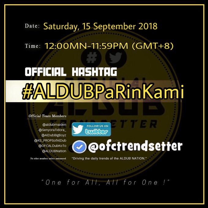 "The reason why we can't let go of YOU is because we love YOU and deep inside WE STILL HOPE."

OHT #ALDUBPaRinKami